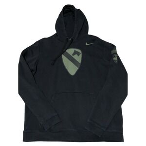 US Army 1st Cavalry Division Hoodie Mens Medium Nike Pullover Fleece Sweatshirt